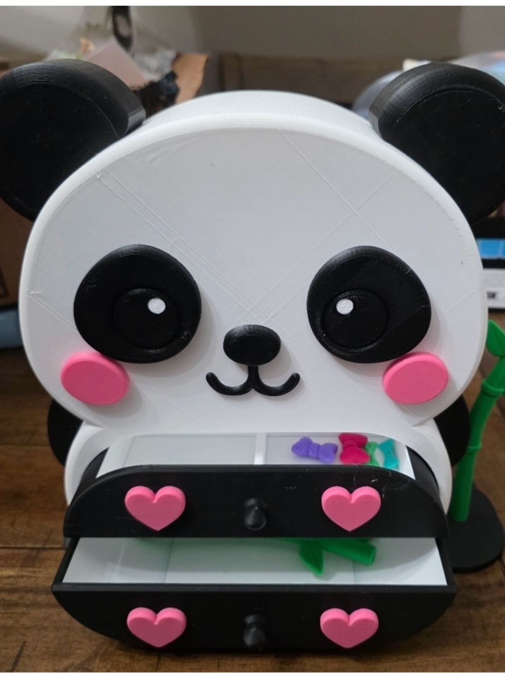 NWOT Panda Jewelry & Accessory Organizer - Pink and Black